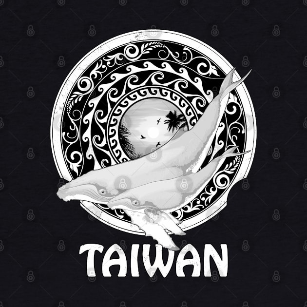 Humpback Whales Shield of Taiwan by NicGrayTees